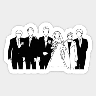 Reply 1988 Happy Wedding Sticker